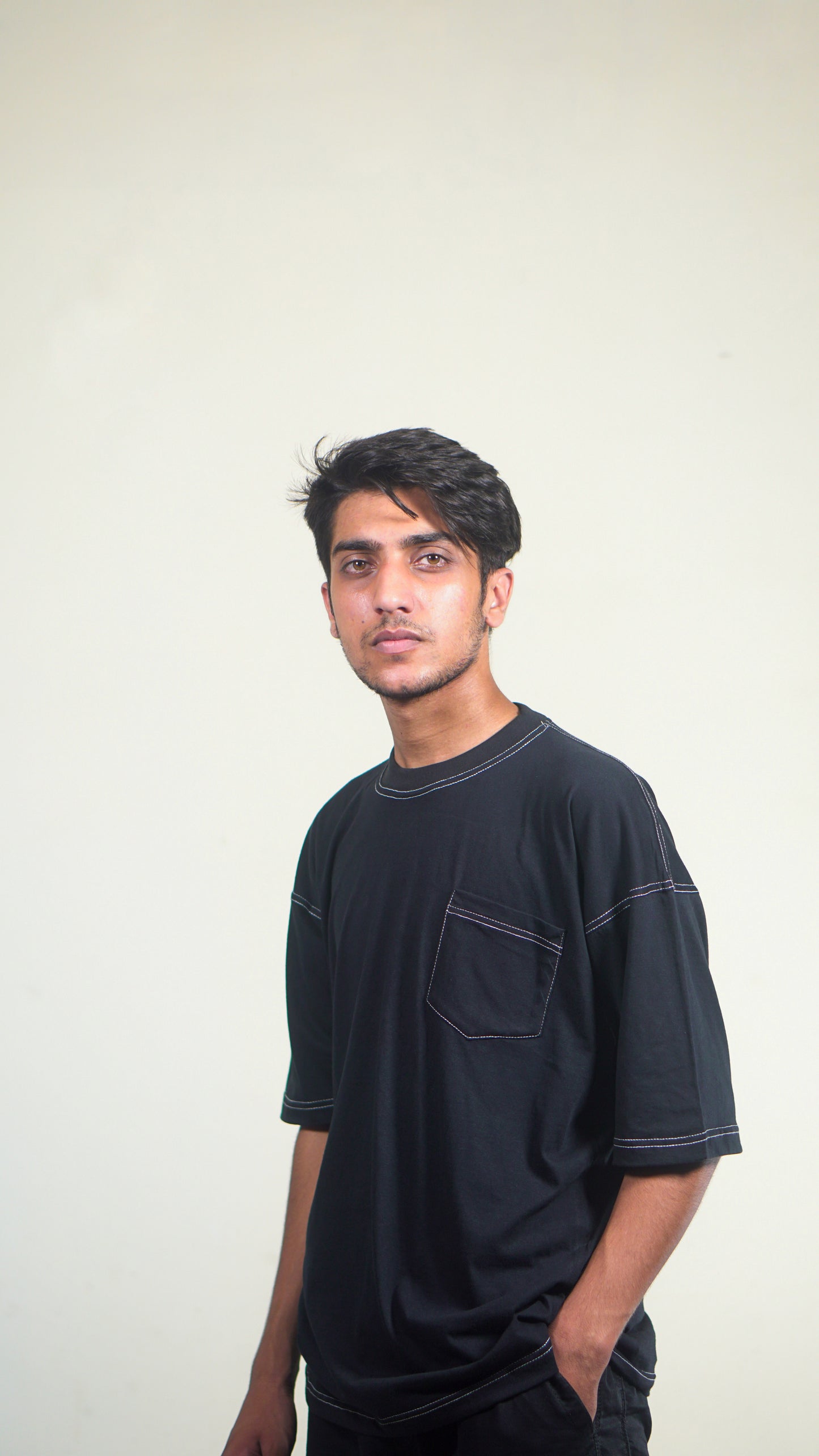 Contrast Stich Oversize T-shirt