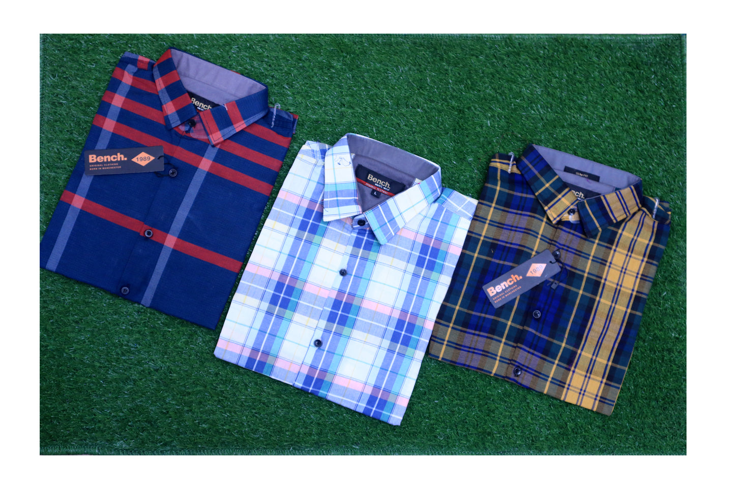 Bench Men's check shirts pack of Three