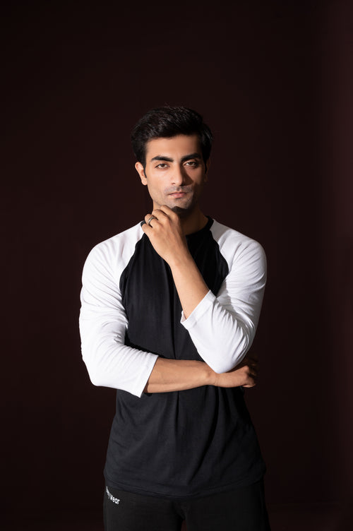 Black-White Full Sleeve Tee