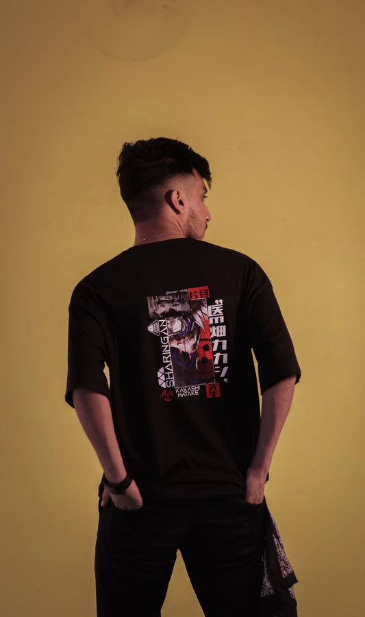 Black Unisex Graphic OverSize T Shirt