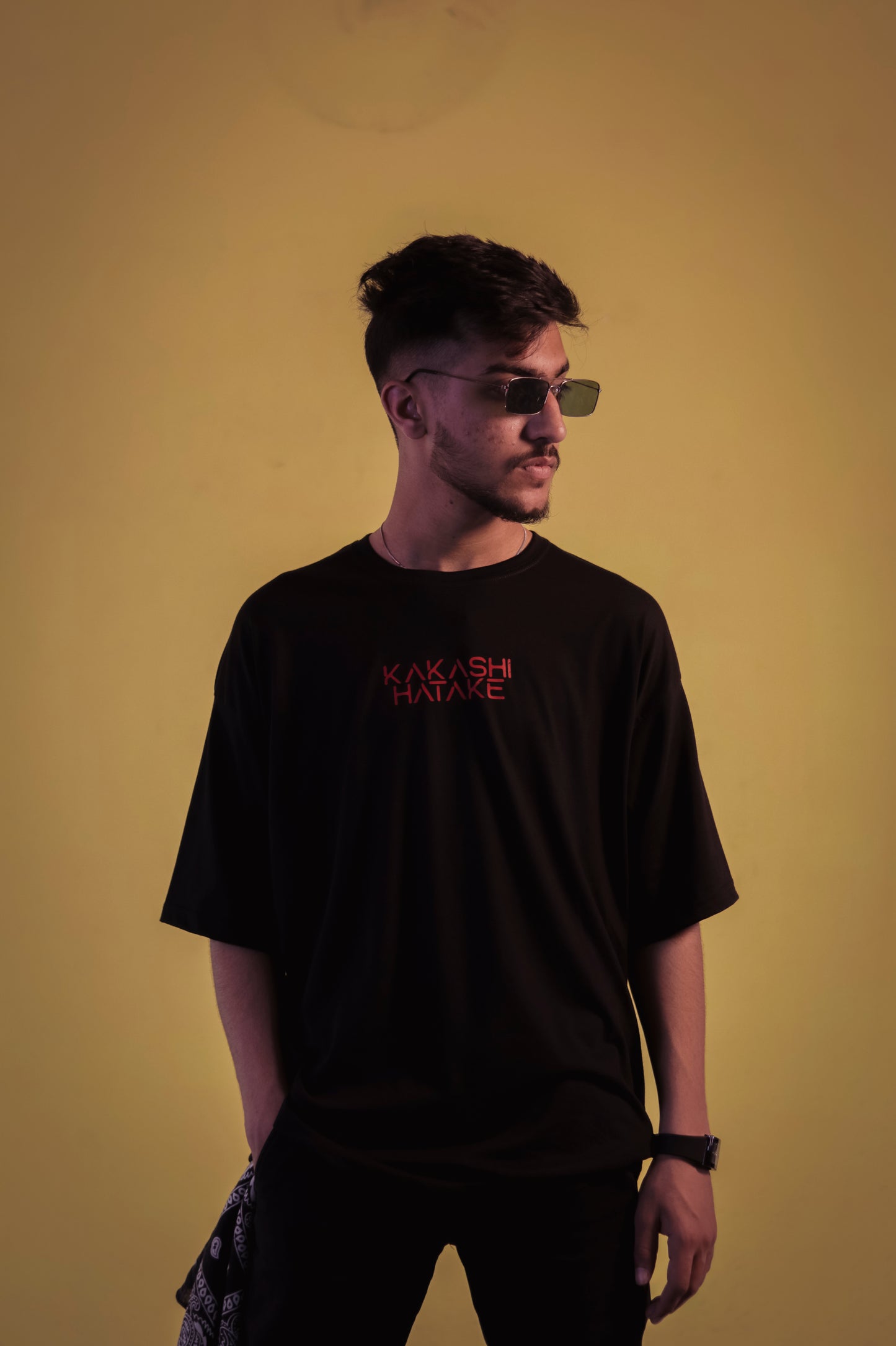 Black Unisex Graphic OverSize T Shirt