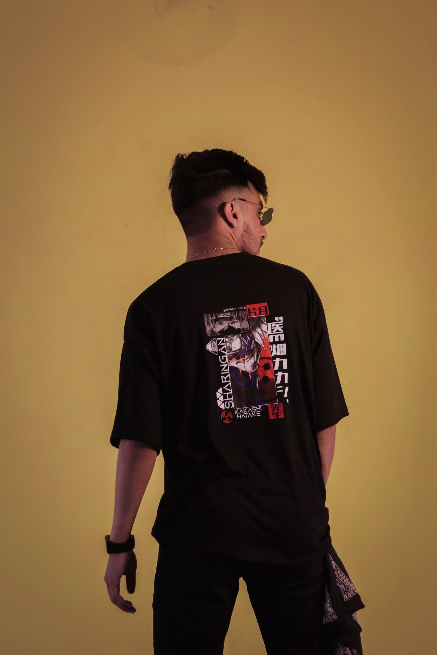 Black Unisex Graphic OverSize T Shirt