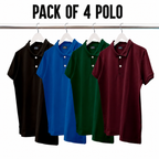MEN'S BASIC POLO T SHIRT PACK OF 4