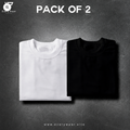 Men's Premium Basic T-Shirt Pack of 2 | Select Any 2 Colors