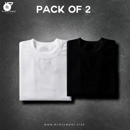 Men's Premium Basic T-Shirt Pack of 2 | Select Any 2 Colors