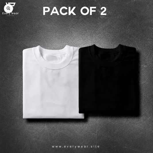Men's Premium Basic T-Shirt Pack of 2 | Select Any 2 Colors