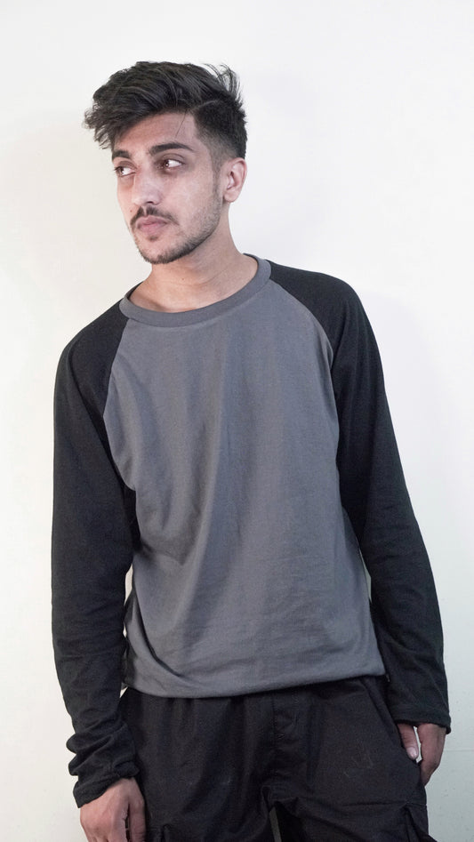 Grey-Black Full sleeves tee