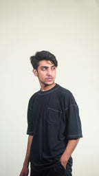 Contrast Stich Oversize T-shirt