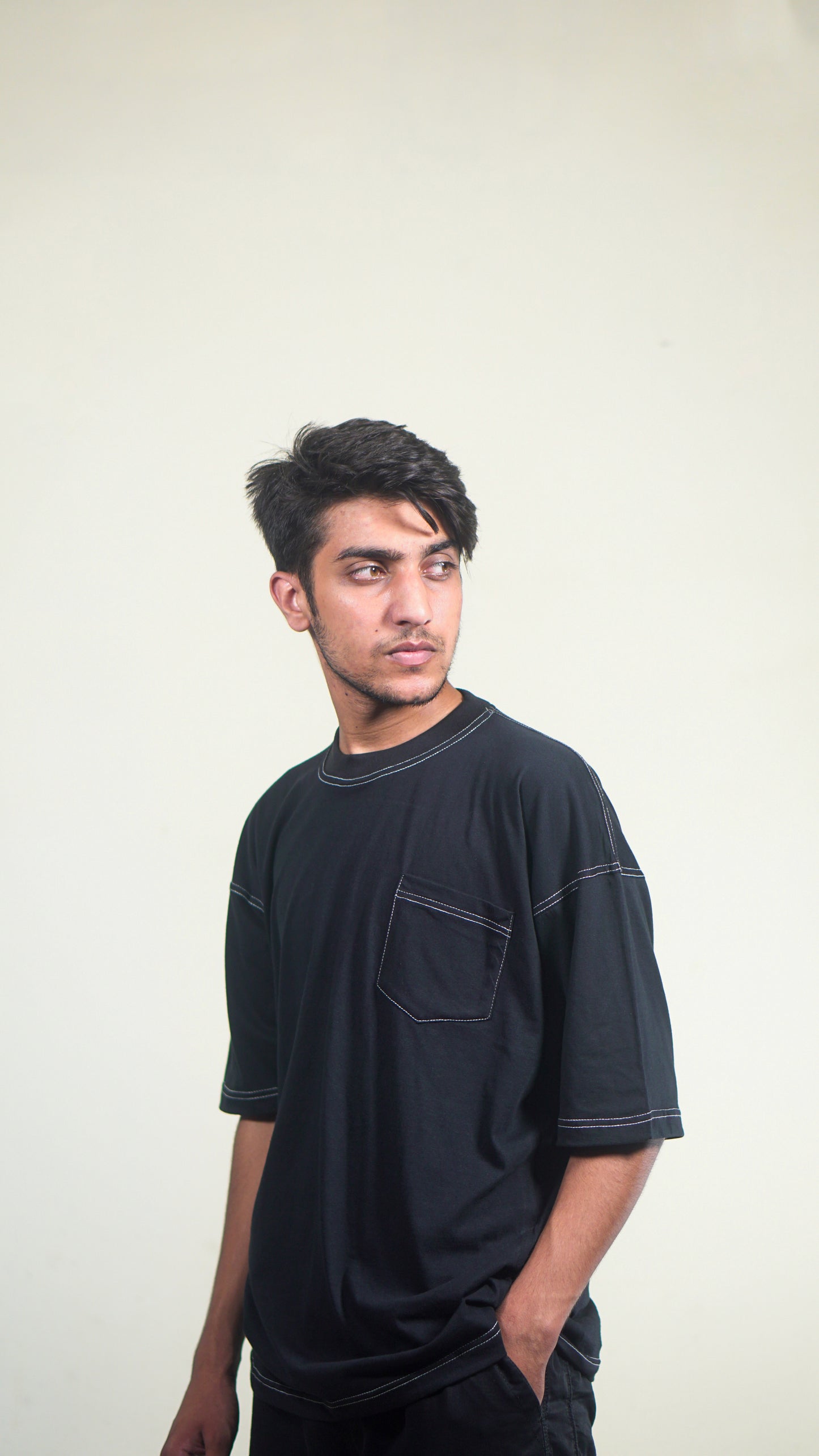 Contrast Stich Oversize T-shirt