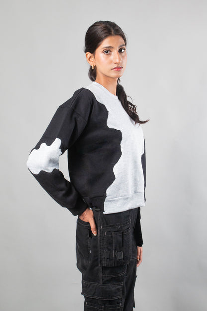 Black-Grey Rework sweat shirt