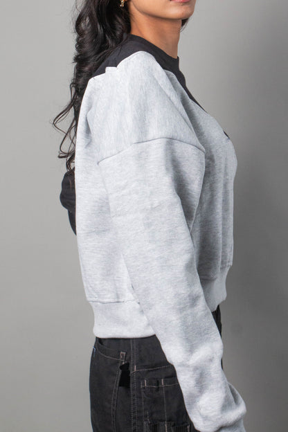 black-Grey Cross sweat shirt