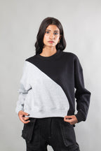 black-Grey Cross sweat shirt
