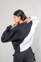 black-Grey Cross sweat shirt