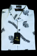 Men's Grey Flower Printed Shirt