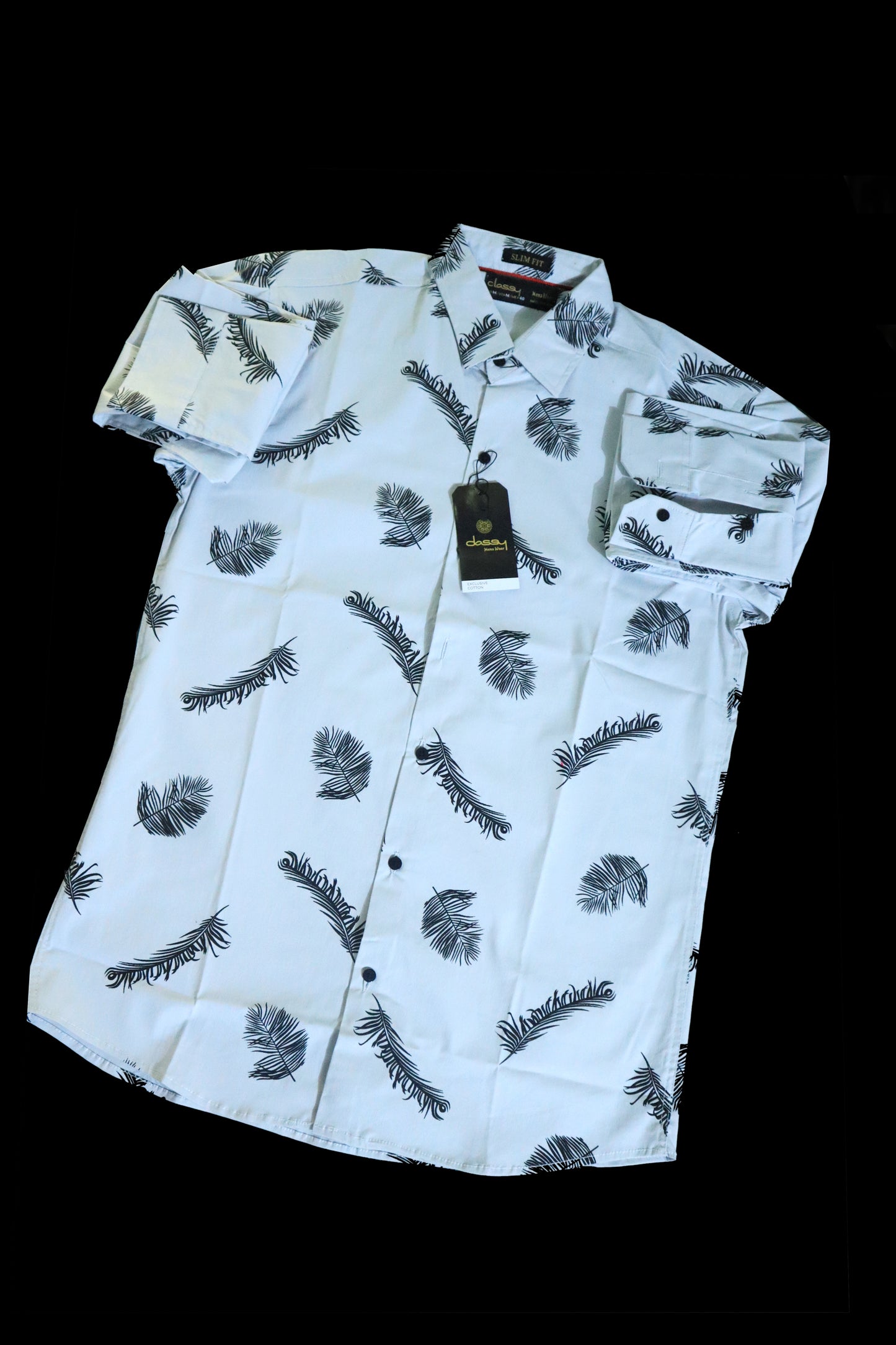 Men's Grey Flower Printed Shirt
