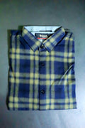 Bench Men's Blue and olive check shirt