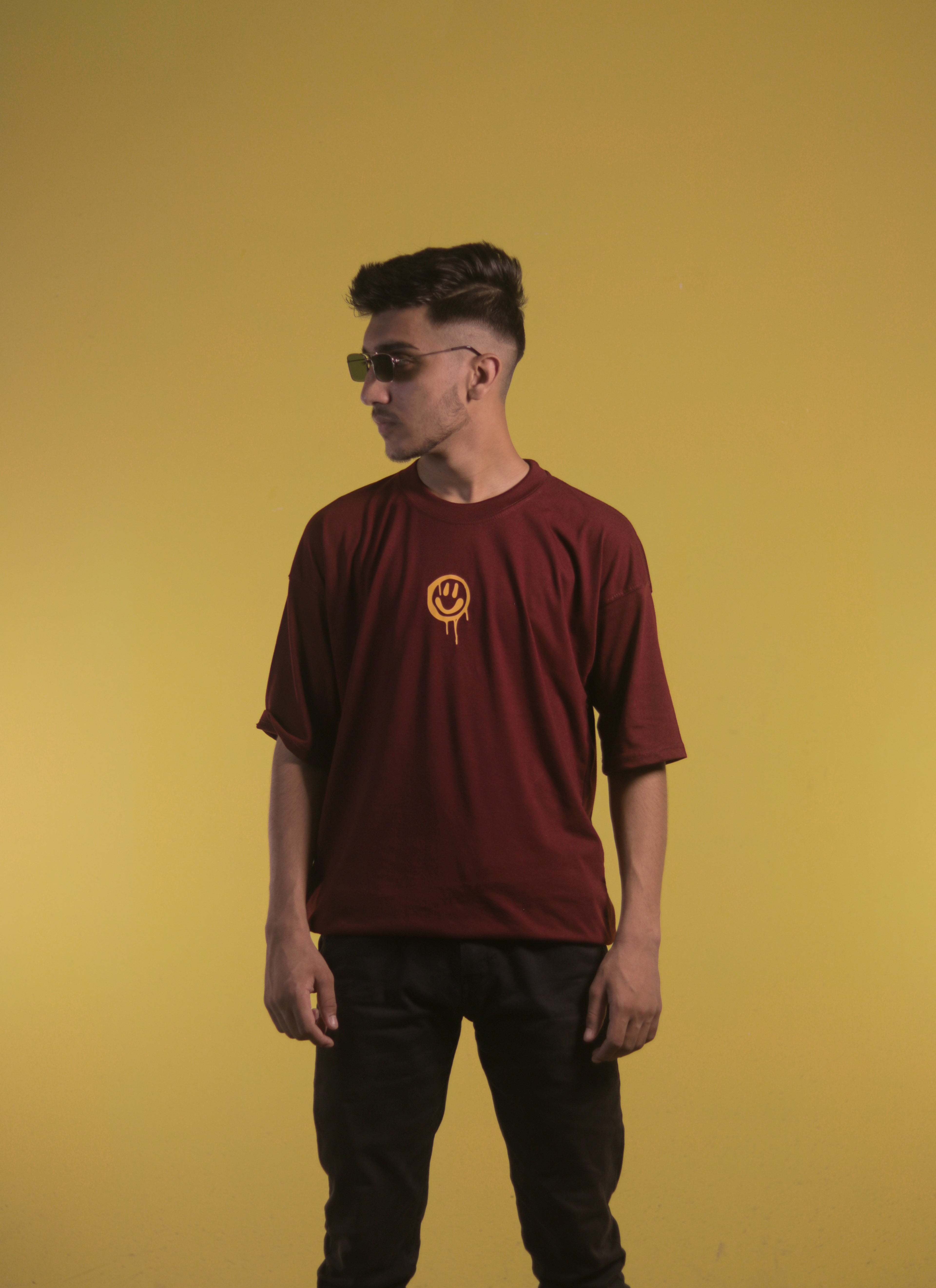 Maroon Unisex  OverSize T Shirt