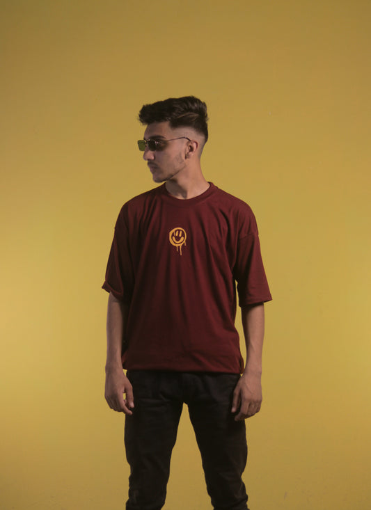 Maroon Unisex  OverSize T Shirt