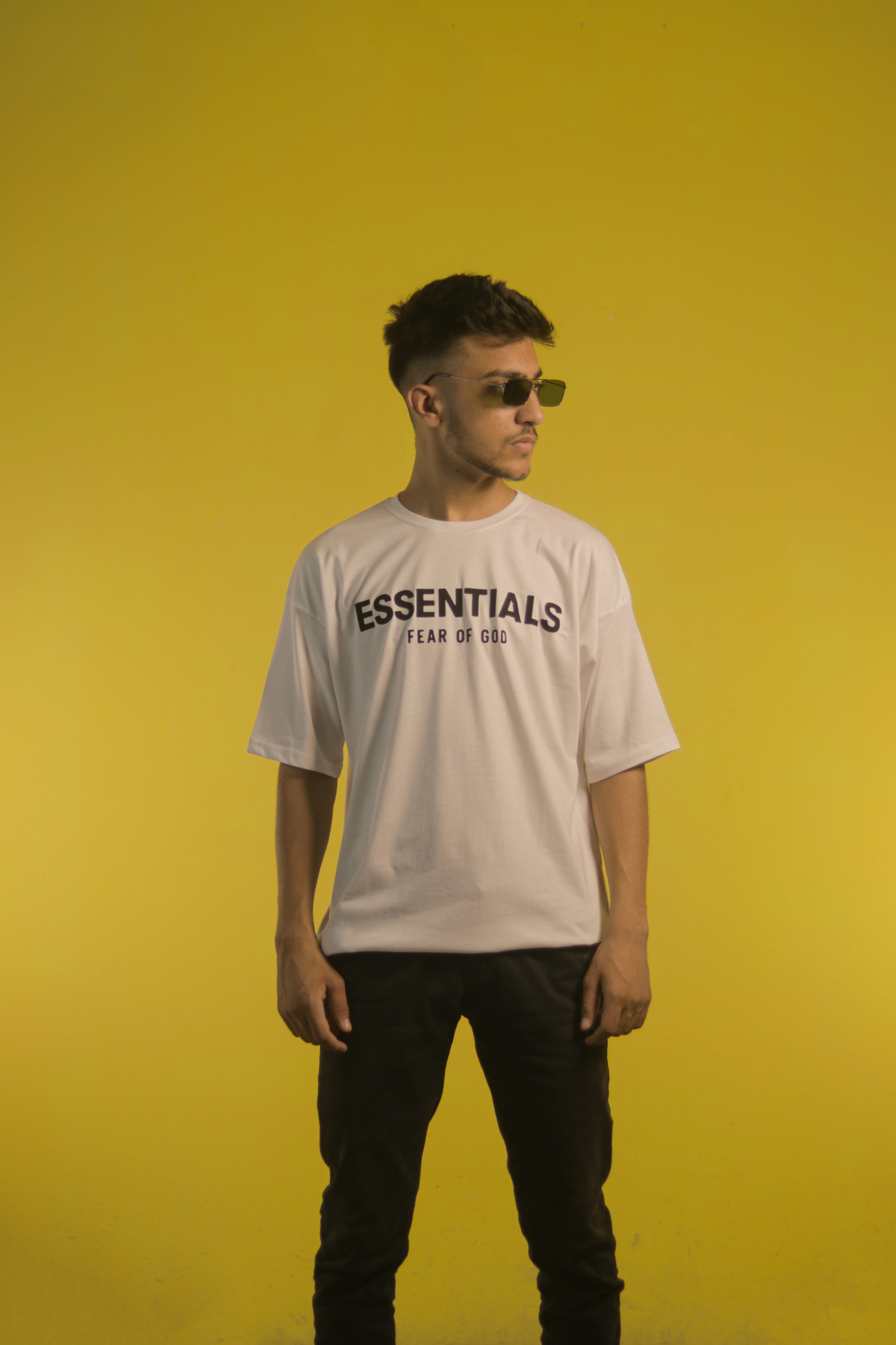 Essentials White Unisex Oversize Tee