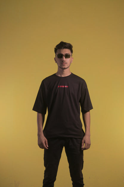 StarBoy Black Unisex Oversize Tee