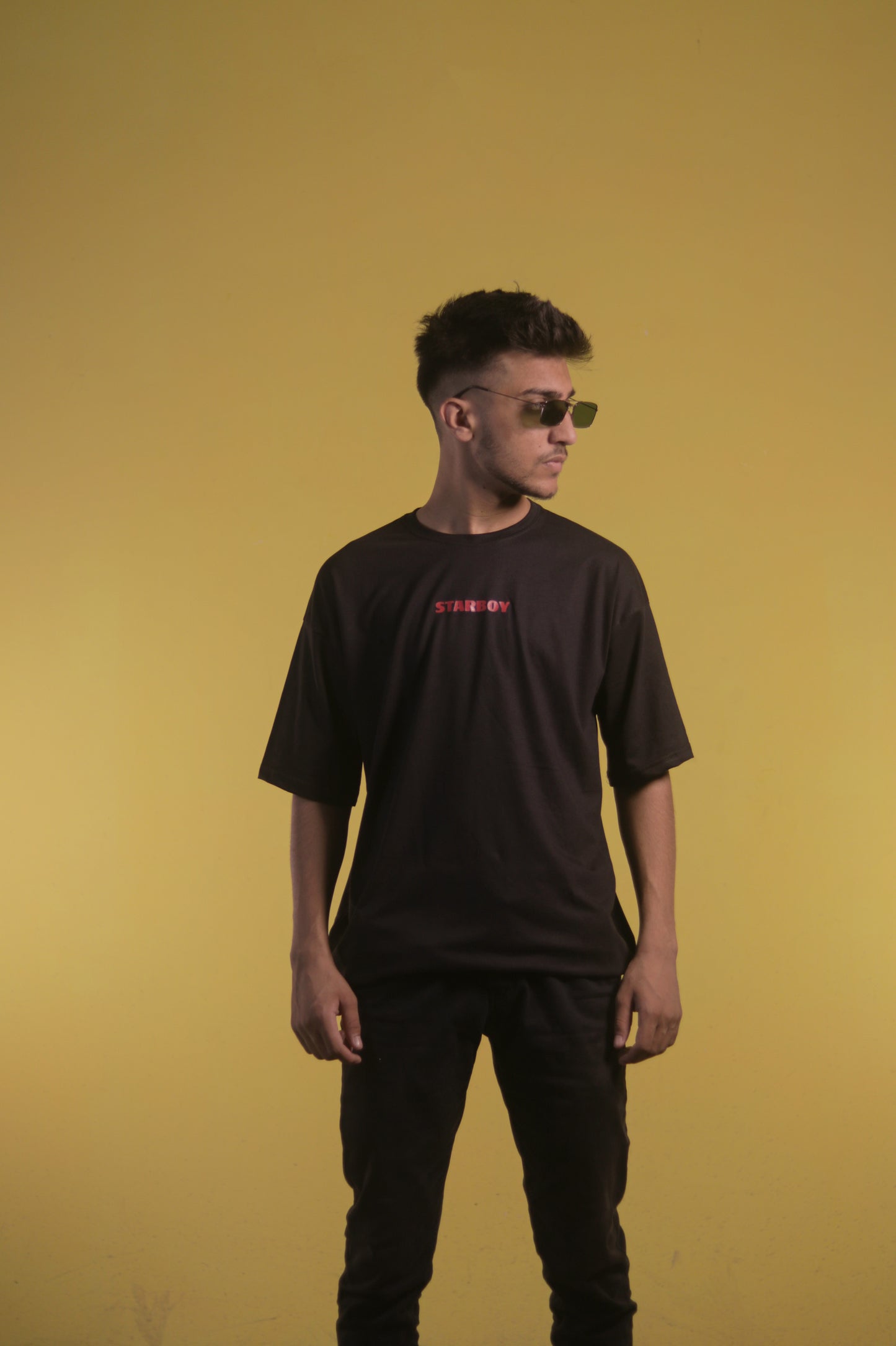 StarBoy Black Unisex Oversize Tee
