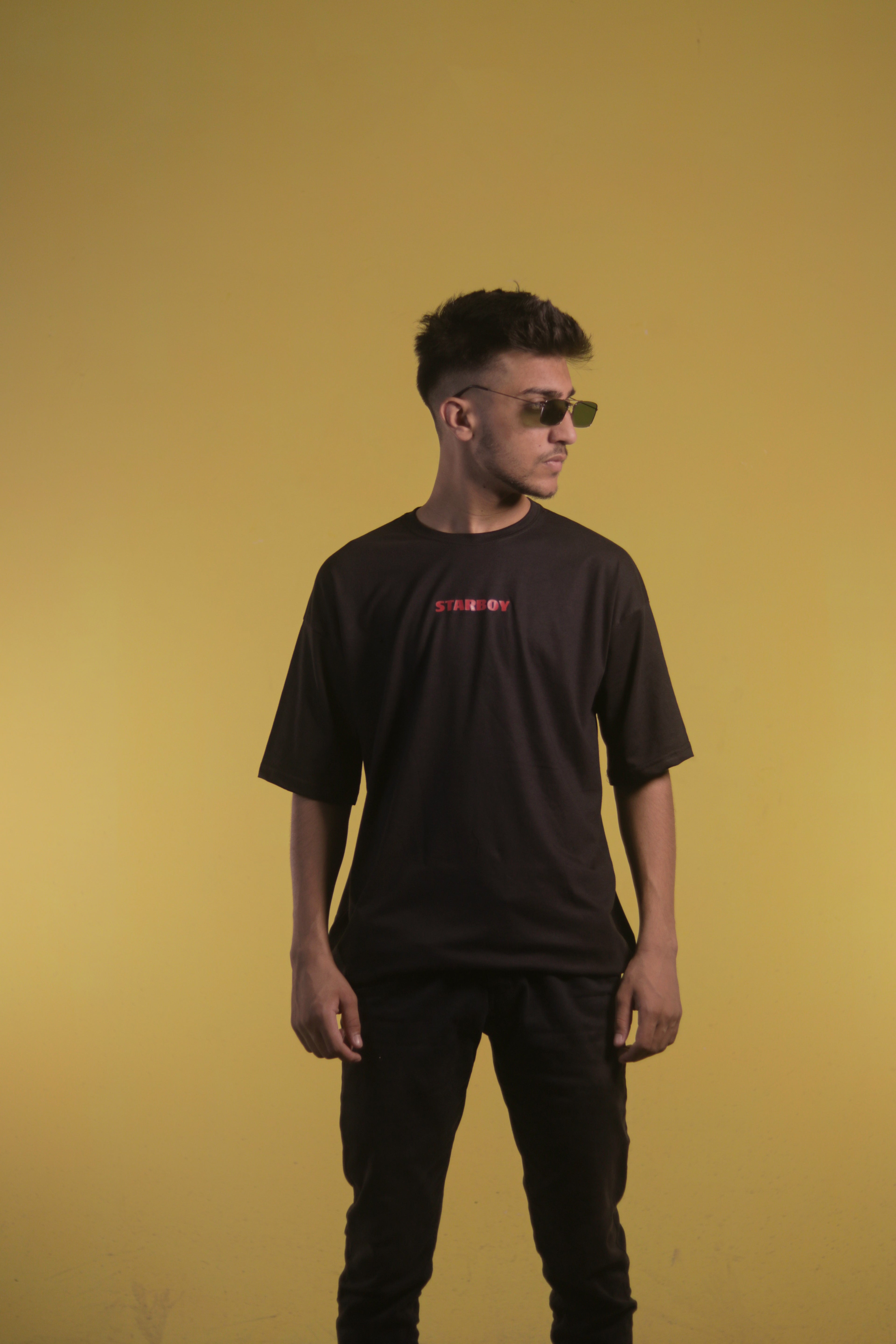 StarBoy Black Unisex Oversize Tee