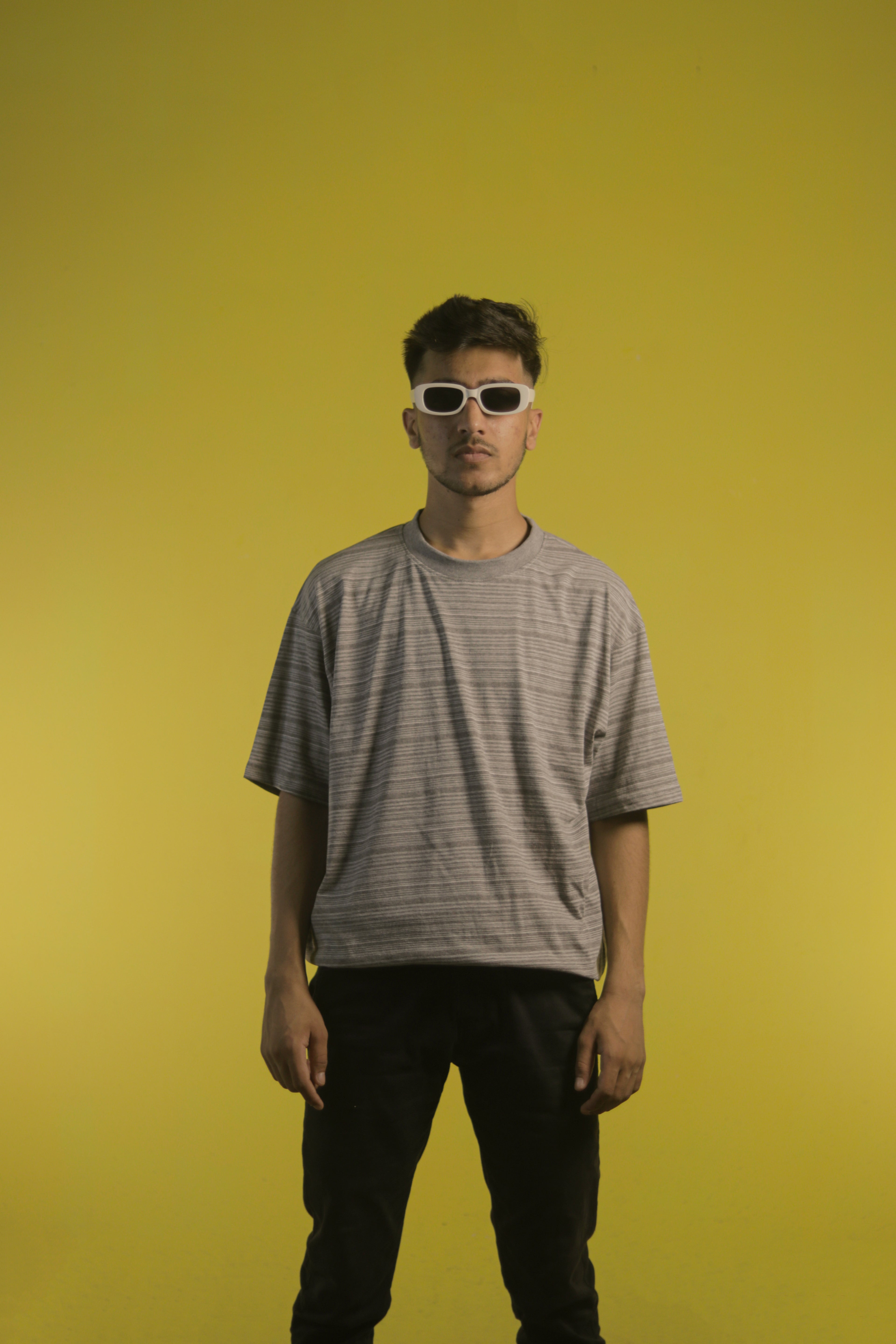 Textured Grey  OverSize T Shirt