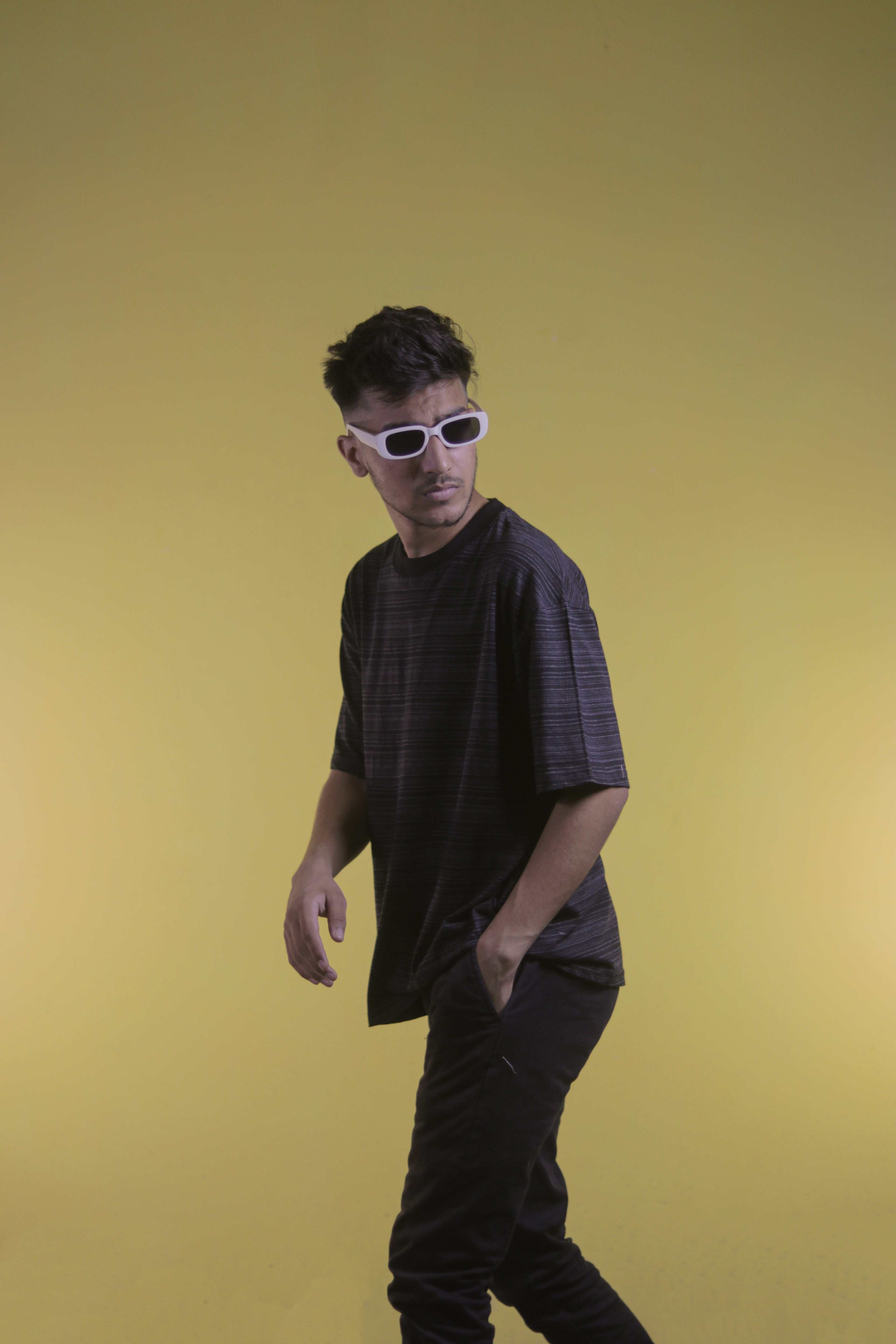 Textured Black OverSize T Shirt