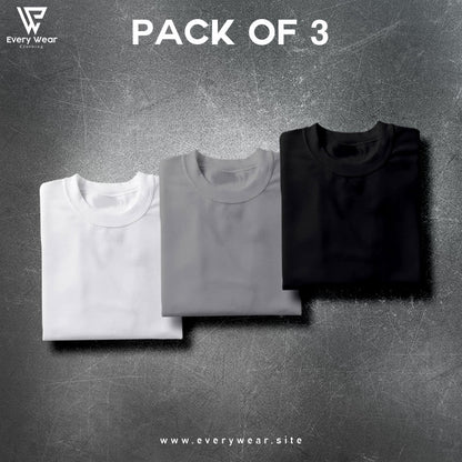 Men's Premium Basic T shirt pack of 3