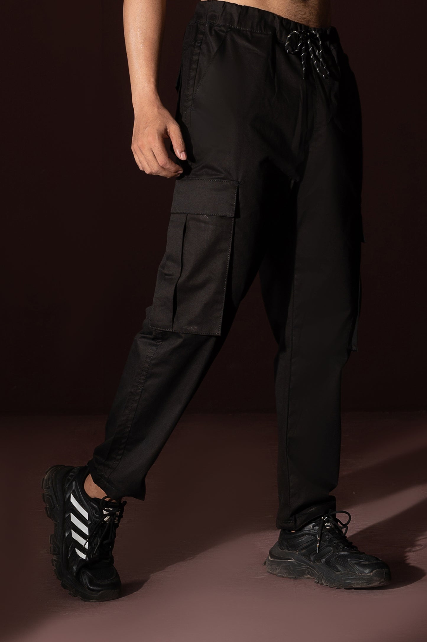 Black Cargo pants ( 6 pockets )