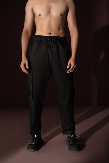 Black Cargo pants ( 6 pockets )