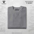 Men's Essential Premium Steel-Grey Half sleeve Tee