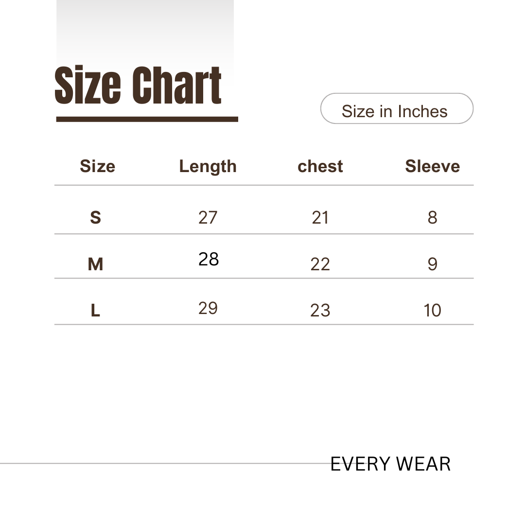 Unisex  Brown Over Size T Shirt