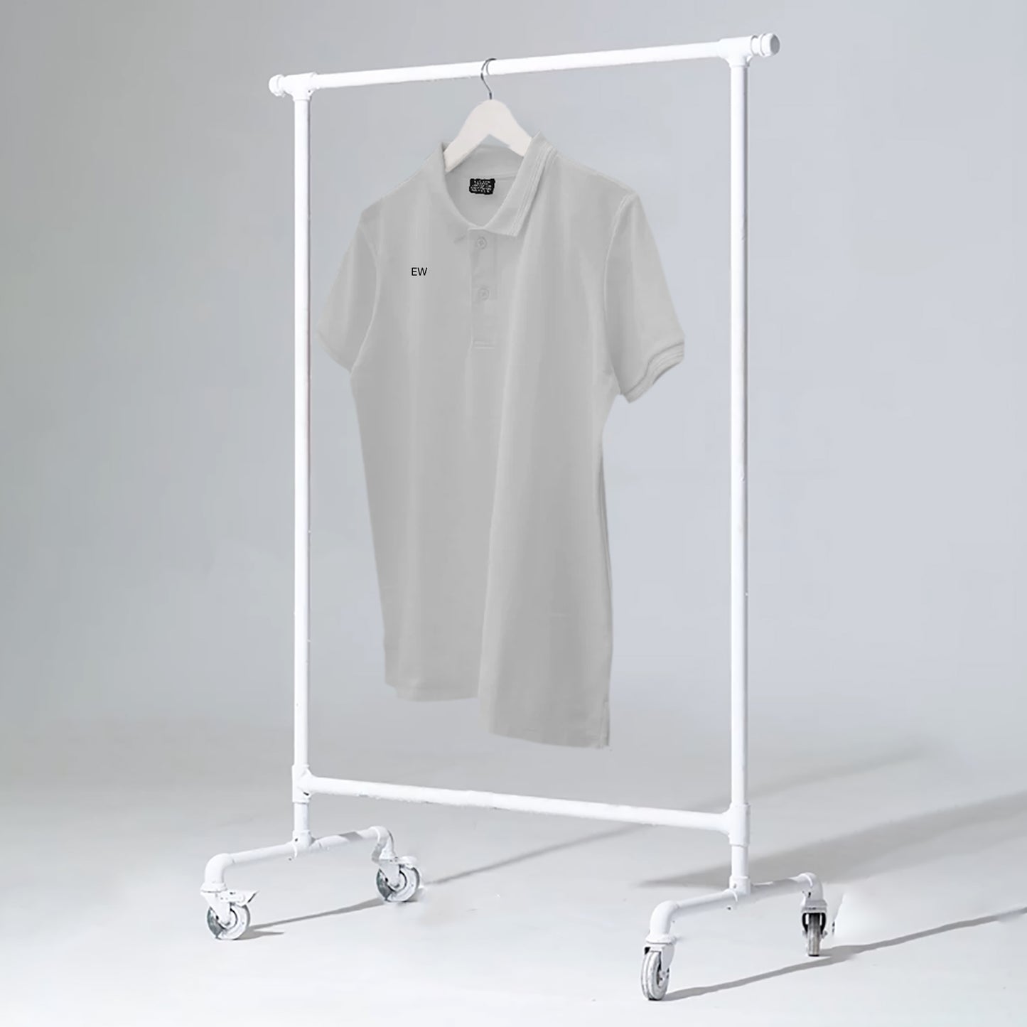 GREY MEN'S BASIC POLO T SHIRT