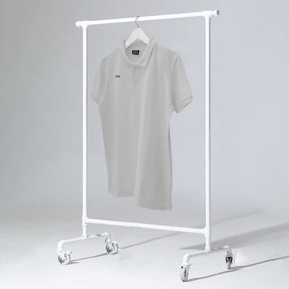 GREY MEN'S BASIC POLO T SHIRT