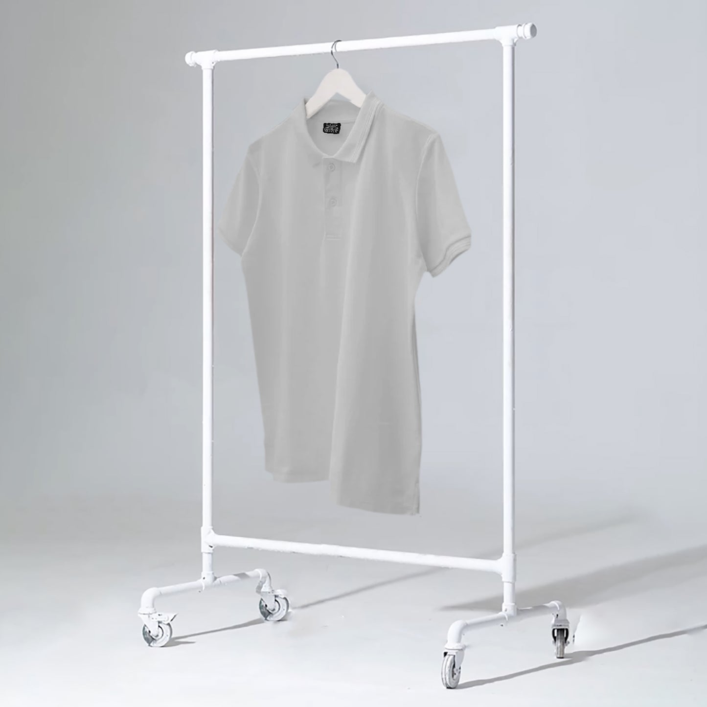 GREY MEN'S BASIC POLO T SHIRT