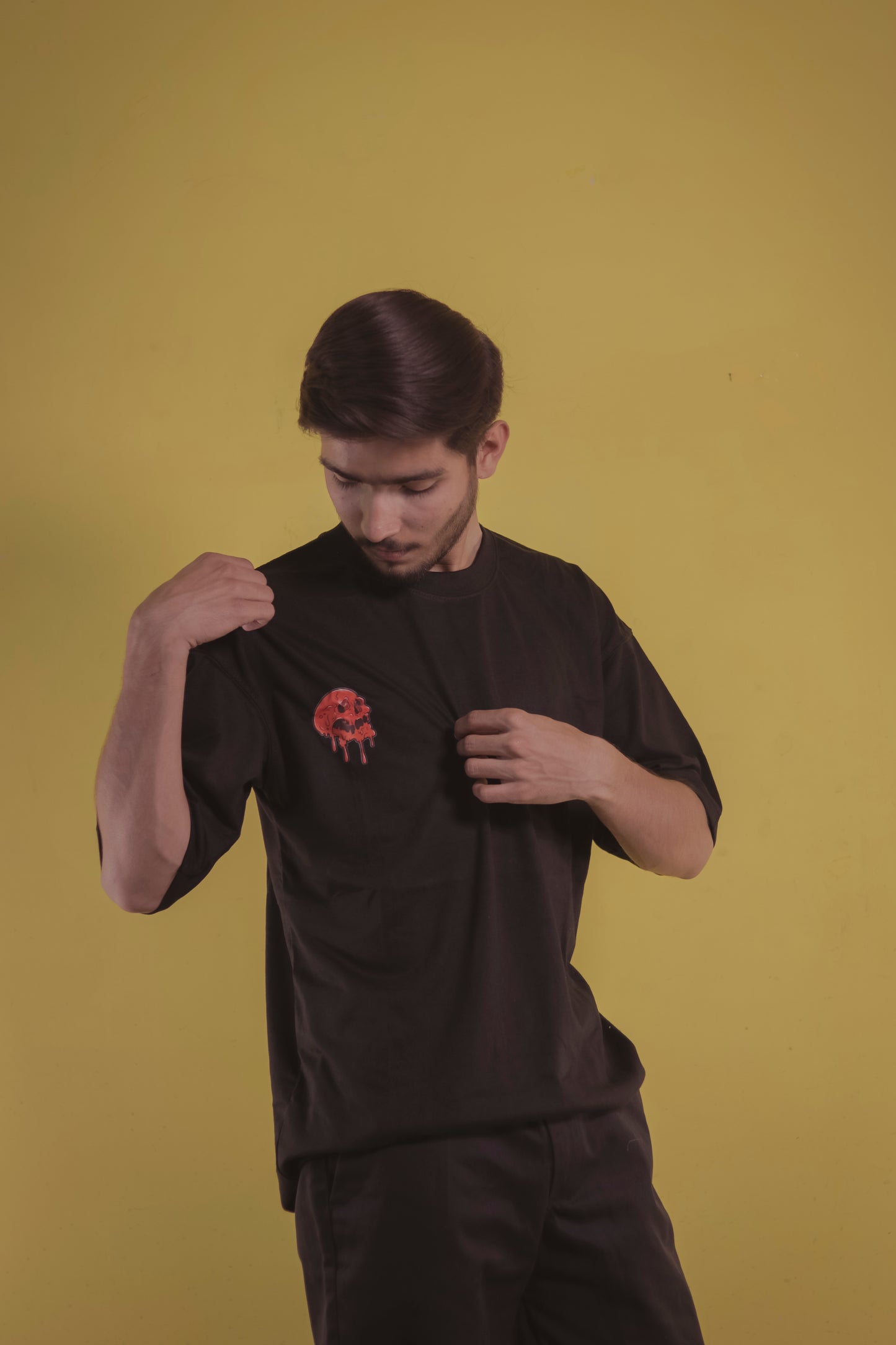 Crime Black Unisex  OverSize T Shirt