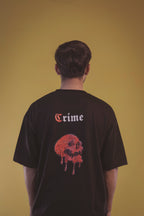 Crime Black Unisex  OverSize T Shirt