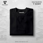 Men's Essential Premium black Half Sleeve Tee