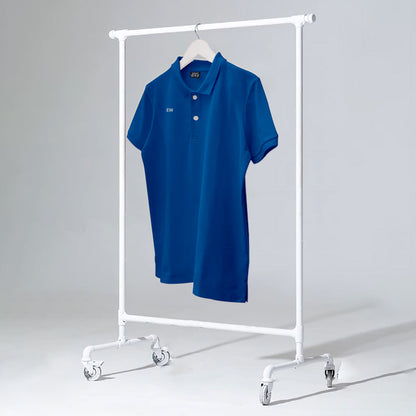 MID BLUE MEN'S BASIC POLO T SHIRT