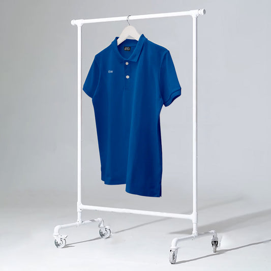 MID BLUE MEN'S BASIC POLO T SHIRT