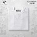 Men's Essential Premium White Half Sleeve Tee