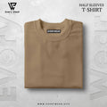 MEN'S Premium Basic Beige Half Sleeve T shirt