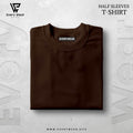 Men's Essential Premium Brown Half Sleeve Tee