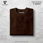 Men's Essential Premium Brown Half Sleeve Tee