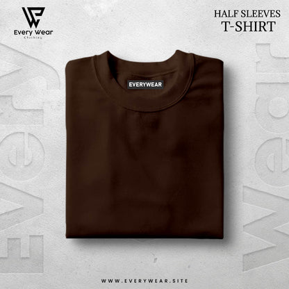 MEN'S Premium Basic Brown Half Sleeve T shirt